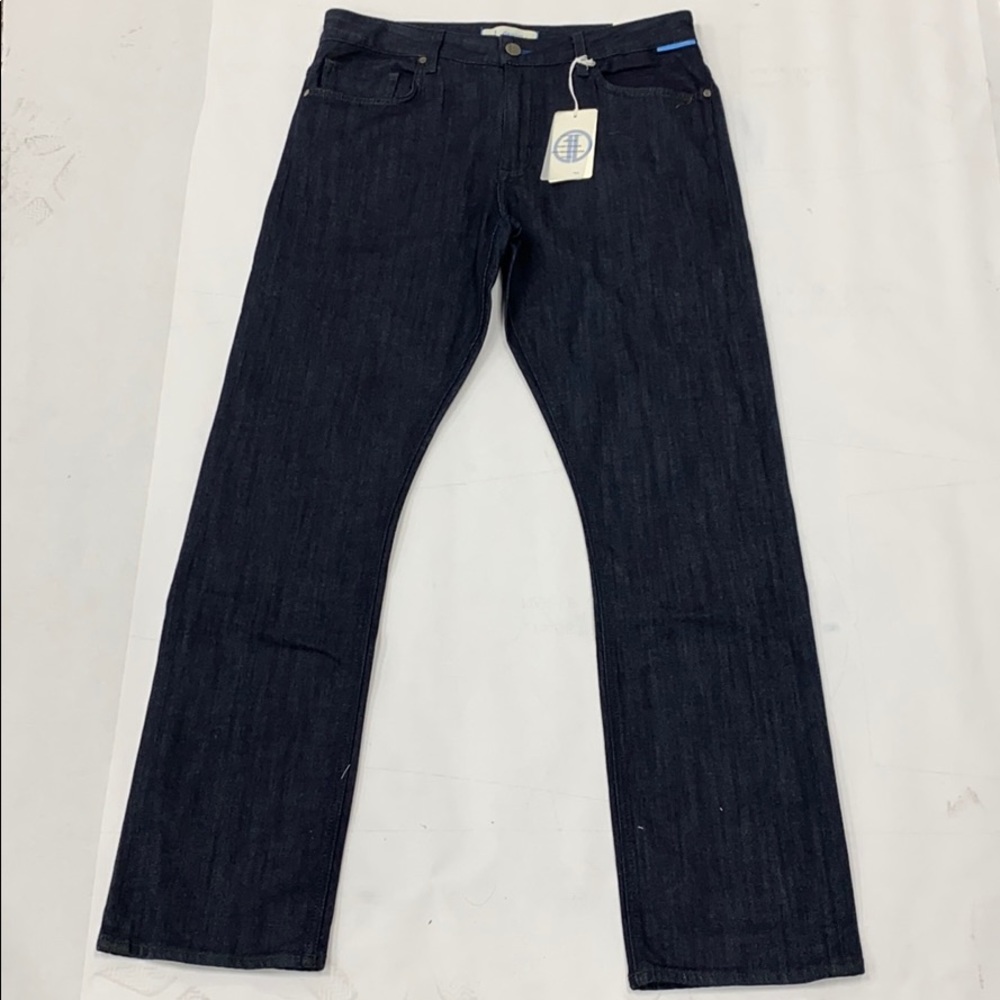 1DENIM MENS ATHLETIC STRAIGHT FIT JEANS WILTON W34